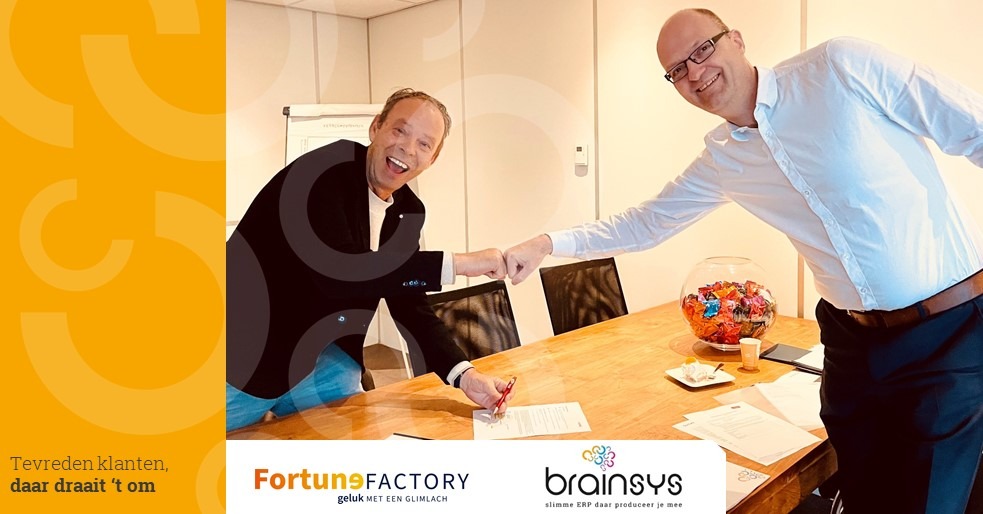 Samenwerking Fortune Factory met BrainSys