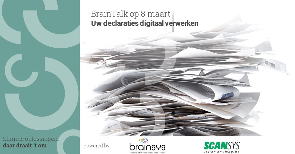 BrainTalk uw declaraties digitaal verwerken